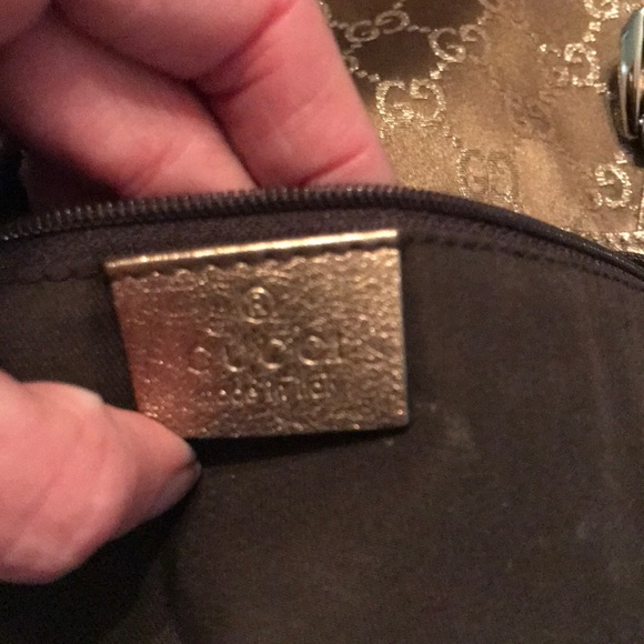Authentic Gucci bronze satin purse - Picture 7 of 8